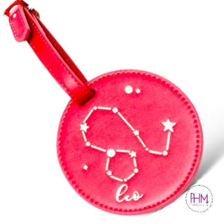 •Zodiac Leather Luggage Tag by Hang - Accessory