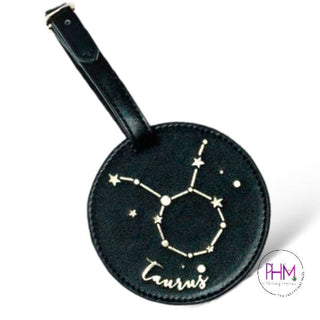 •Zodiac Leather Luggage Tag by Hang - Accessory