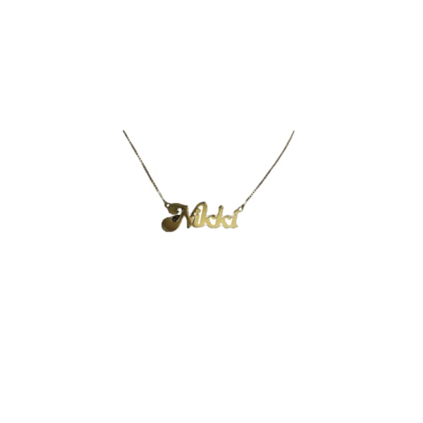 76 Vintage Personalized Name Necklace - Necklaces Gold