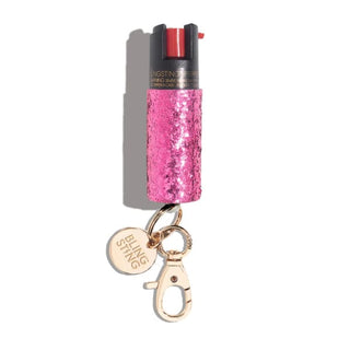 Bling Self Defense Spray - Hot Pink Glitter - Done