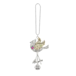 Sparkly Gem Car Charms - Cardinal