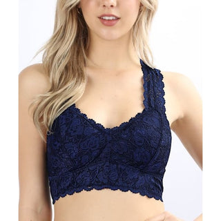 Adi Bralette | With Padding - Navy / Medium