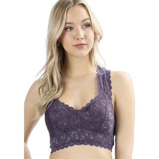 Adi Bralette | With Padding - Dark Plum / X Large