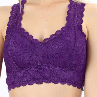 Adi Bralette | With Padding - Dark Purple / Large