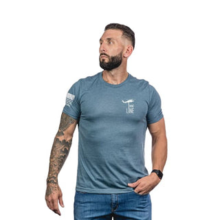 American Flag Schematic T Shirt by Nine Line - Mens Shirts