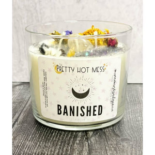 Banished Magic & Crystal Infused Candle
