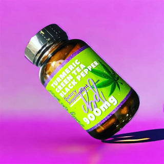 CBD Infused Turmeric | Green Tea | Black Pepper Capsules