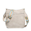 Chloe Crossbody with Guitar Strap by Jen and Co. - Off White