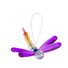 Crystal Dragonfly Hanging Car Charm - Purple Done