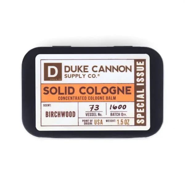 Duke Cannon Solid Cologne Birchwood Special Issue