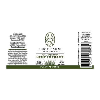 Full Spectrum CBD Oil by Luce Farm