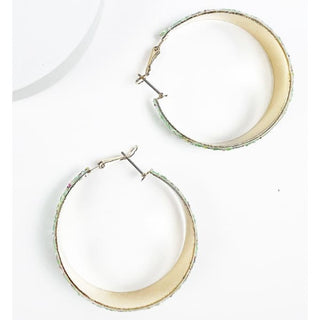 Mystery Glitter Hoop Earrings