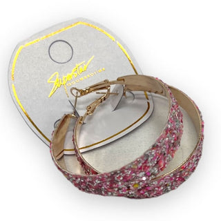 Mystery Glitter Hoop Earrings