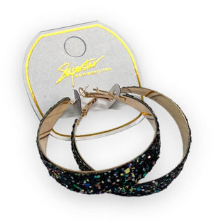Mystery Glitter Hoop Earrings