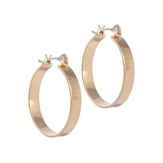 Gold Hoop and Dangle Earrings by Laura Janelle - Flat
