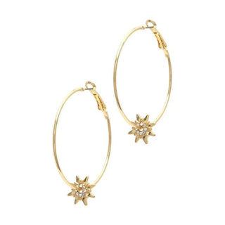 Gold Hoop and Dangle Earrings by Laura Janelle - & Star