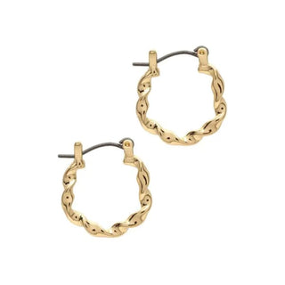 Gold Hoop and Dangle Earrings by Laura Janelle - Twist
