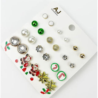 Holiday Earring Sets - White Themed - Earrings