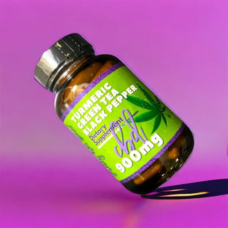 CBD Infused Turmeric | Green Tea | Black Pepper Capsules