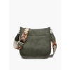 Chloe Crossbody with Guitar Strap by Jen and Co. - Olive -