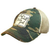 Just a Small Town Girl Distressed Trucker Hat - Camo