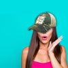 Just a Small Town Girl Distressed Trucker Hat - Accessory
