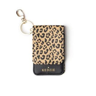 Kedzie Essentials Only ID Holder Keychain - Leopard - Done