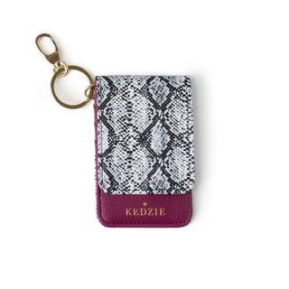 Kedzie Essentials Only ID Holder Keychain - Snakeskin - Done