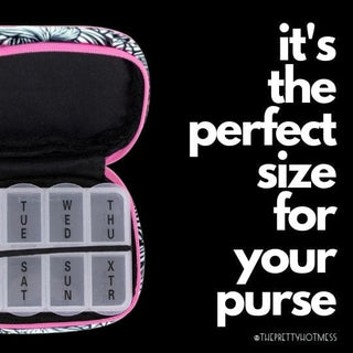 Ladies Wellness Keeper Zippered Pill & Vitamin Case - First