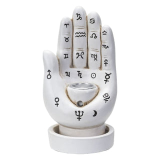 Mystic Palm Backflow Incense Burner - White - Gifts