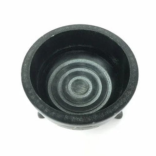 *Pentacle Carved Soapstone Smudge Pot - Smudging Bowl