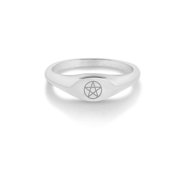Pentacle Mini Signet Ring by Blessed Be Magick