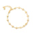 Puffed Heart Chain Bracelet - Gold