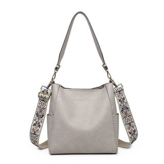 Penny Bucket Bag by Jen and Co. - Grey - Handbags