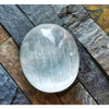 Selenite Soothing Palm Stone - Crystals