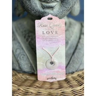 Something Forever Crystal Pendant - Rose Quartz - Done