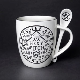 Stirring up Magic Mug and Spoon Set - Hexy Witch