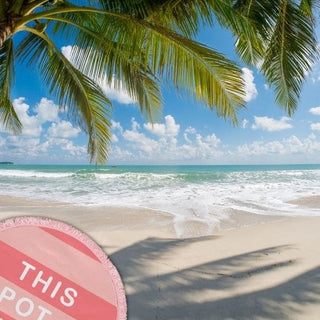 This Spot Is Taken Round Beach Blanket