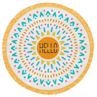 This Spot Is Taken Round Beach Blanket - Hello Sunshine