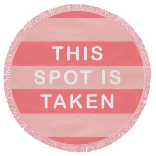 This Spot Is Taken Round Beach Blanket