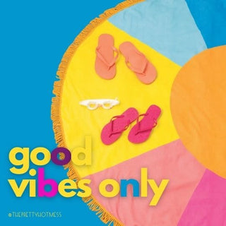 This Spot Is Taken Round Beach Blanket