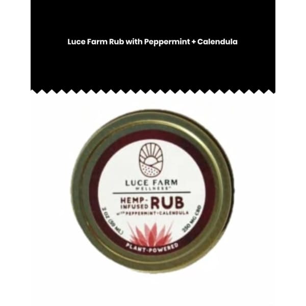 Luce Farm Rub with Peppermint + Calendula - Hemp Infused