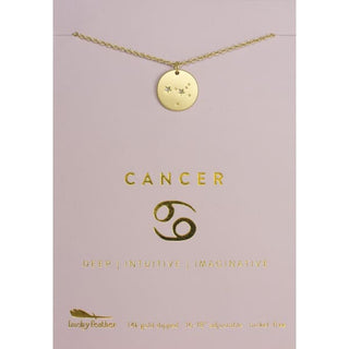 Zodiac Necklaces by Lucky Feather - Cancer - Done