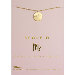 Zodiac Necklaces by Lucky Feather - Scorpio - Done