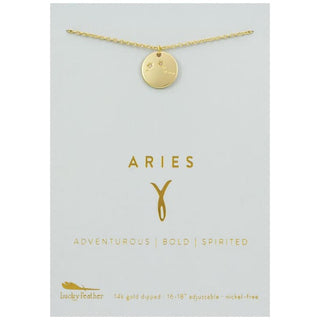 Zodiac Necklaces by Lucky Feather - Aries - Done
