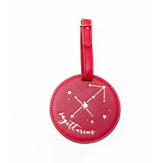 •Zodiac Leather Luggage Tag by Hang - Sagittarius