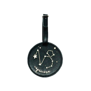 •Zodiac Leather Luggage Tag by Hang - Capricorn - Accessory