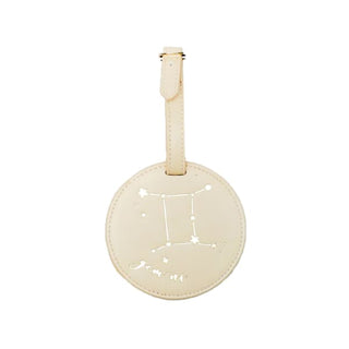 •Zodiac Leather Luggage Tag by Hang - Gemini - Accessory