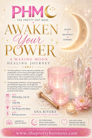 Awaken Your Power | A Waxing Moon 🌙 
Manifestation Sound Bath & Meditation