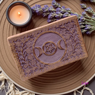 Witchy Soul 🌙 Triple Moon Wooden Box Collection